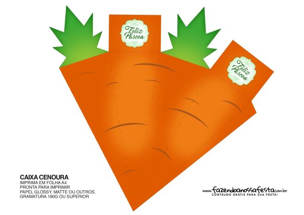 Упаковка в виде морковки