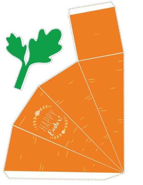 Поделка морковка из бумаги