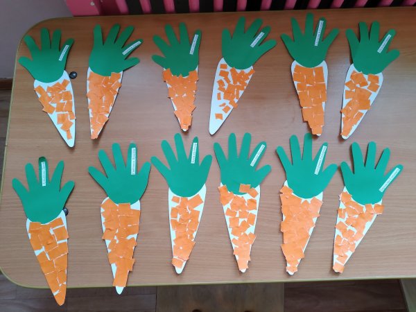 Аппликация морковка