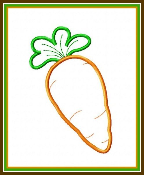 Морковка трафарет для рисования