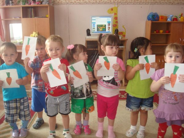 Занятие в первой младшей группе