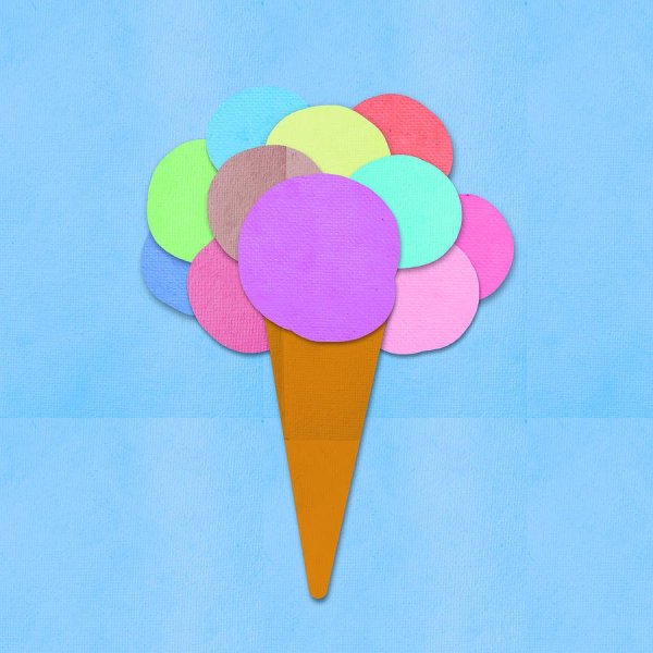 Поделка мороженое из бумаги