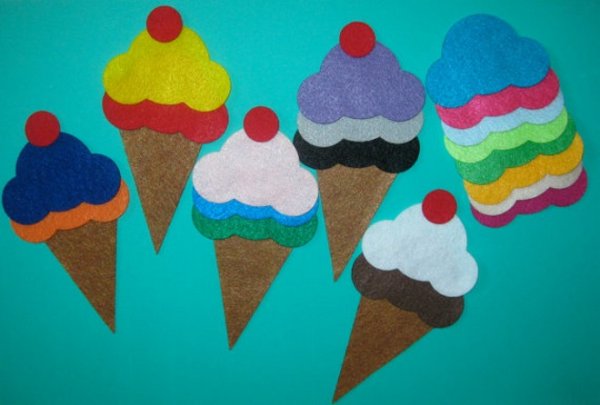 Аппликация мороженое