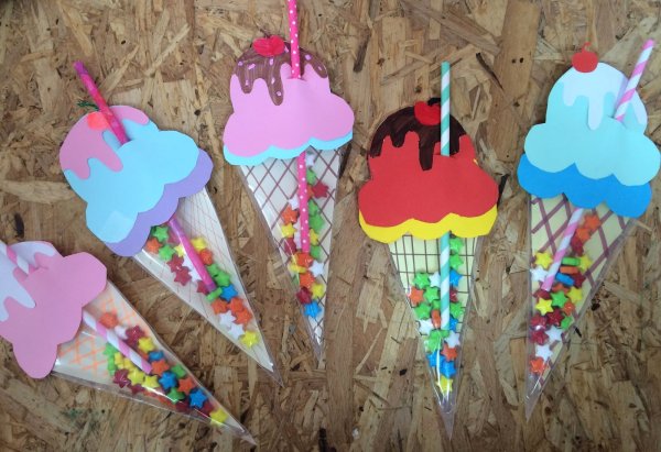 Поделка мороженое из бумаги