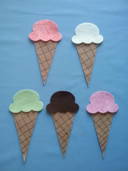 Аппликация мороженое