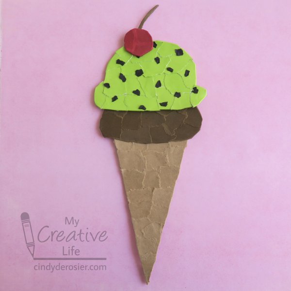Аппликация мороженое