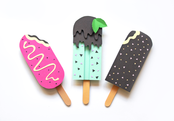Поделка мороженое из бумаги
