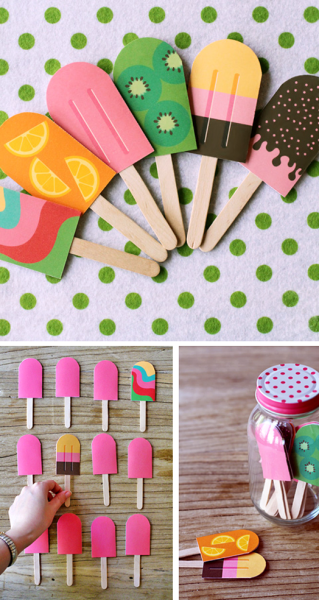 Палочки для мороженого поделки