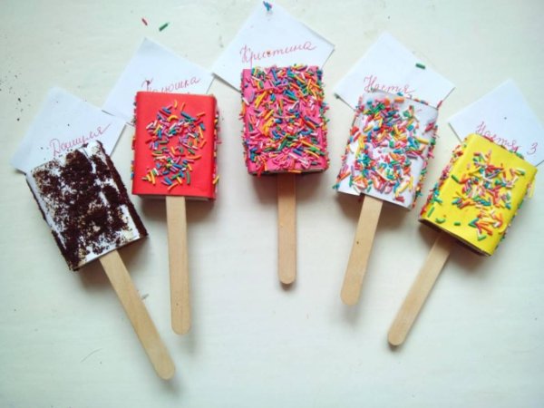 Мороженое из бросового материала