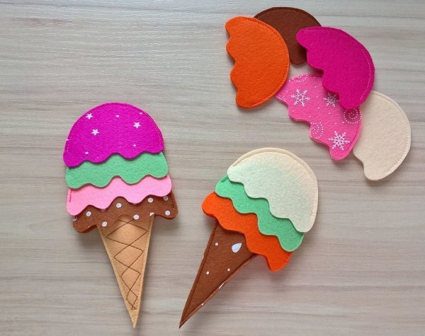 Поделка мороженое из бумаги