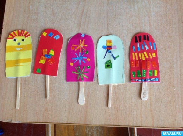 Поделка мороженое на палочке