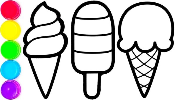 Мороженое шаблон