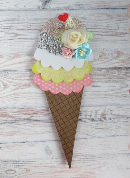 Поделка мороженое из бумаги