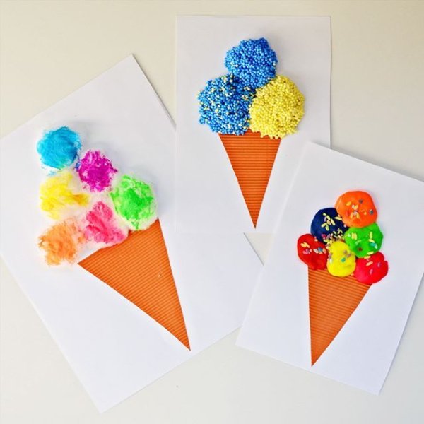 Аппликация мороженое в подготовительной группе