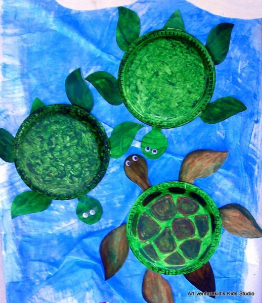 Черепаха поделка для детей