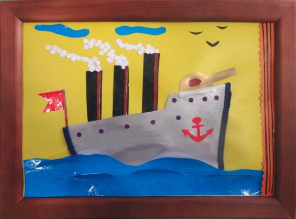 Поделка кораблик