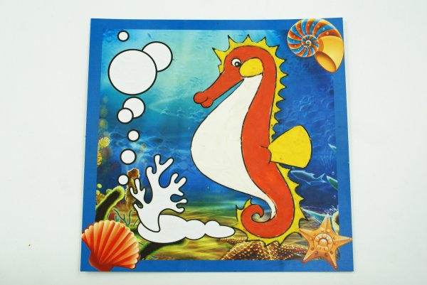 Аппликация морской конек