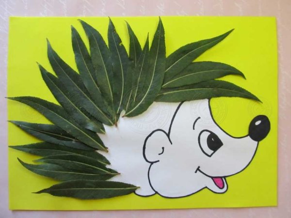 Аппликация еж