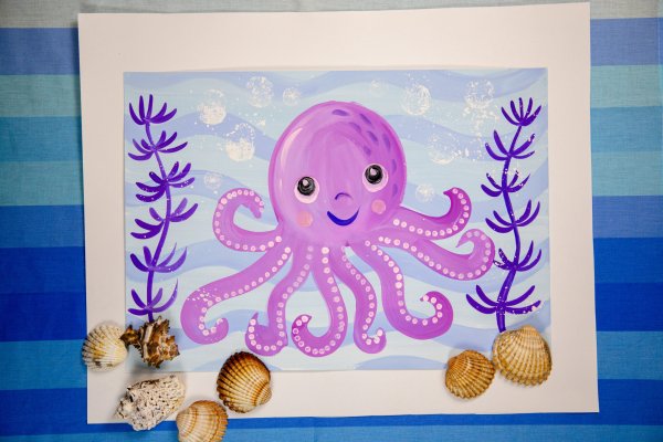 Рисование морские обитатели в старшей группе