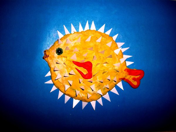 Рыба еж поделка