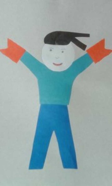 Ппликация тема: «матрос с сигнальными флажками».