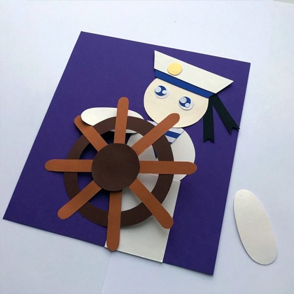 Аппликация моряк в старшей группе