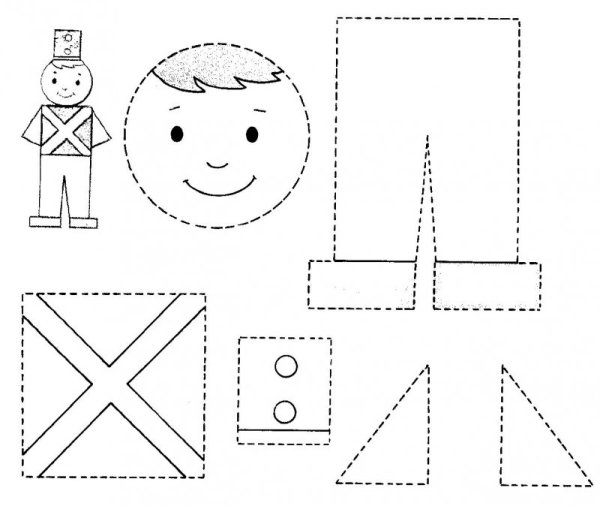 Матрос аппликация в старшей группе