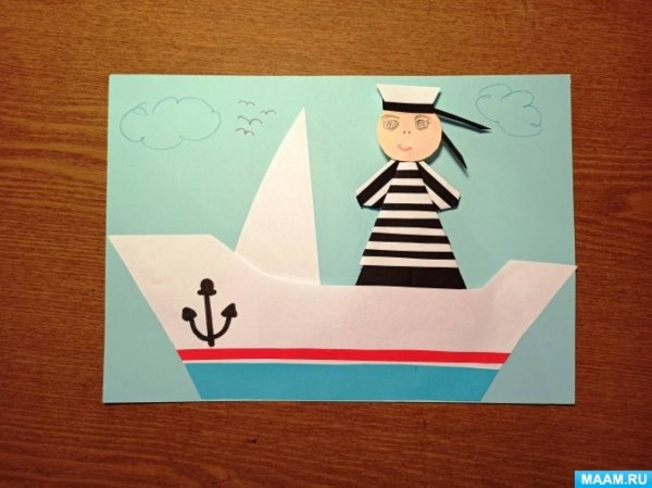 Аппликация матрос