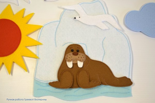 Аппликация морж средняя группа