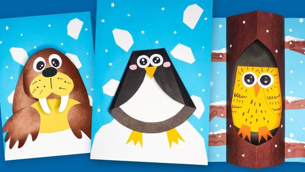 Объемная аппликация Пингвин