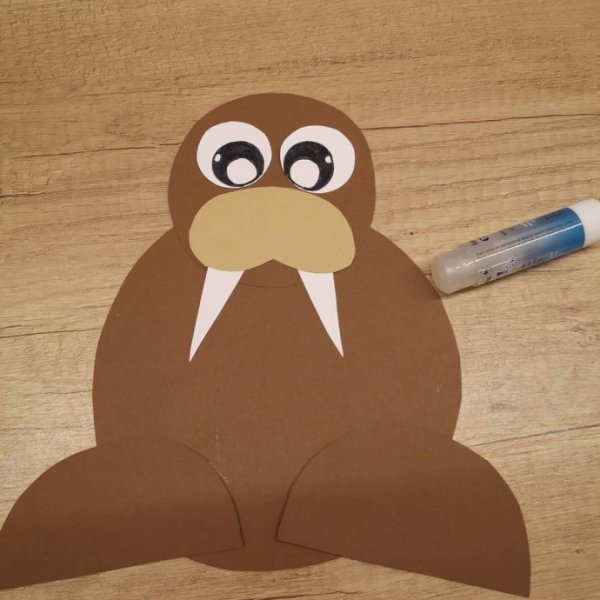 Аппликация морж