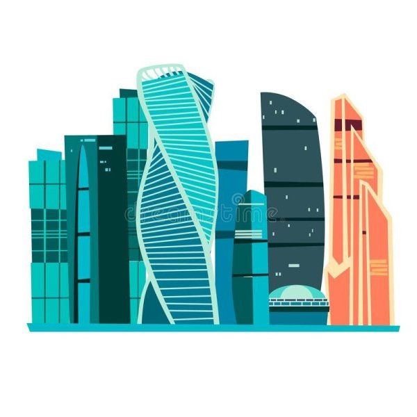Москва Сити Графика
