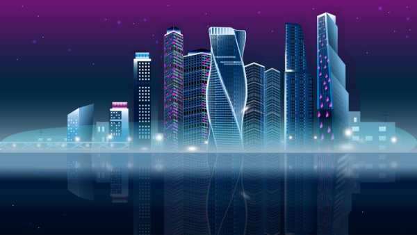 Москва Сити вектор