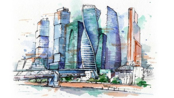 Москва архитектура Москоу Сити