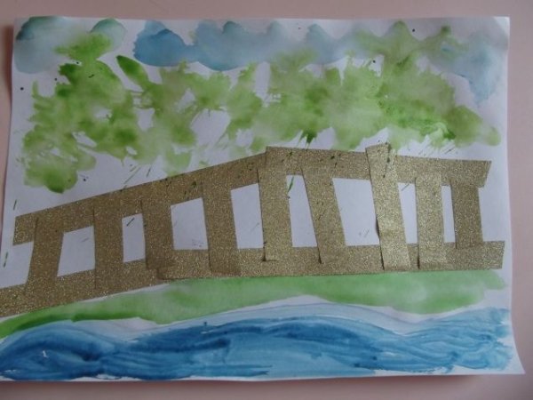 Мостик поделка для детей