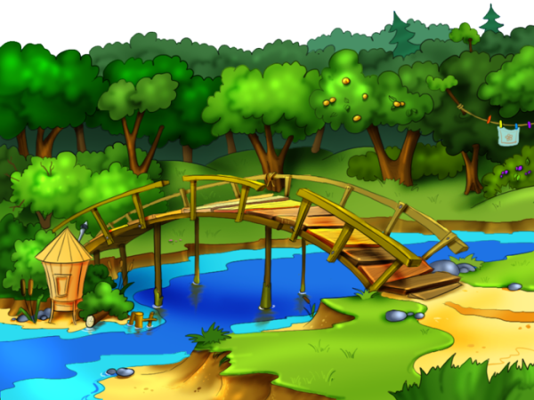 Мост через реку для детей