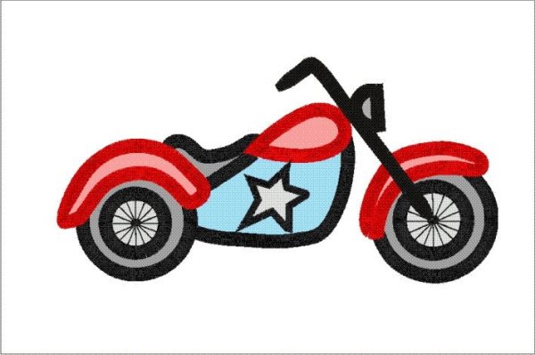 Мотоцикл из цветной бумаги