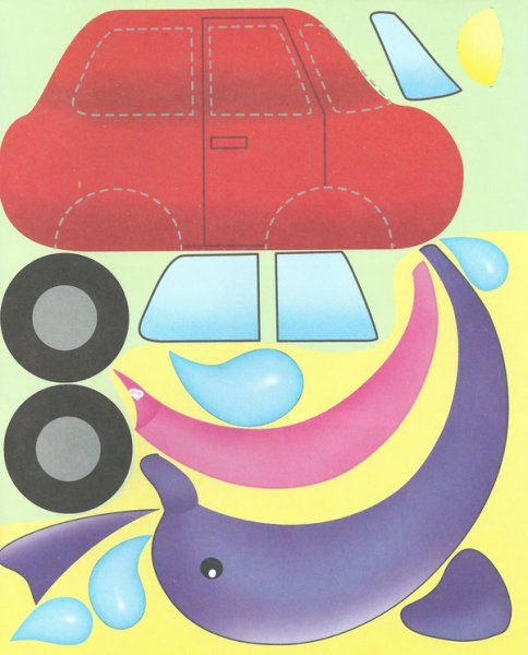 Аппликация мотоцикл для детей