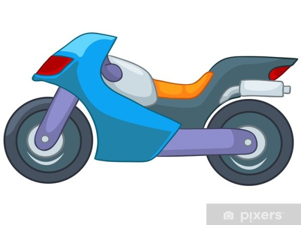 Аппликация мотоцикл