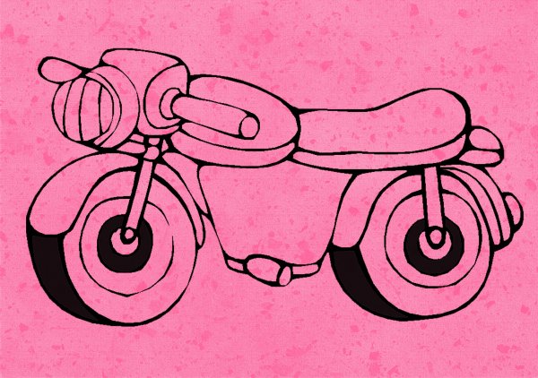 Аппликация мотоцикл для детей дошкольного возраста