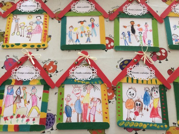 Аппликация семья