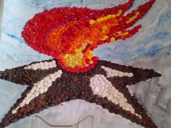 Пластилинография вечный огонь