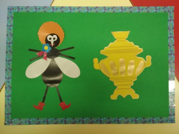 Рисование Муха Цокотуха старшая группа