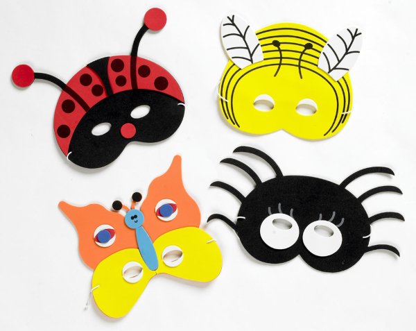 Маски насекомых в детский сад