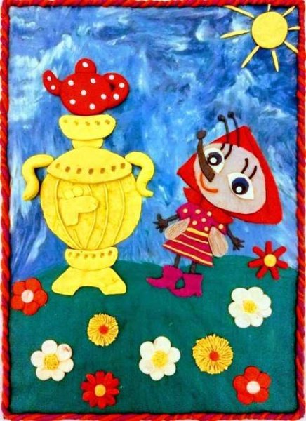 Рисование по сказке Муха Цокотуха в подготовительной группе