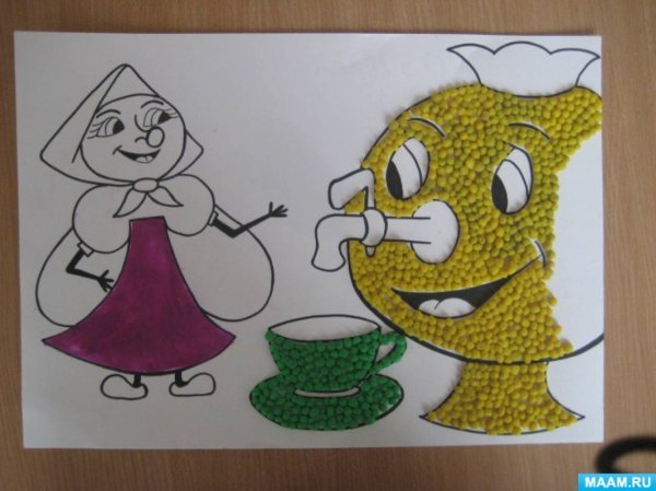 Аппликация на тему Чуковский