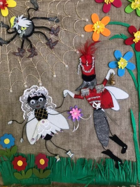 Муха Цокотуха поделка из пластилина