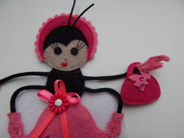 Комарик из фетра