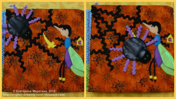 Книжка из фетра Муха Цокотуха