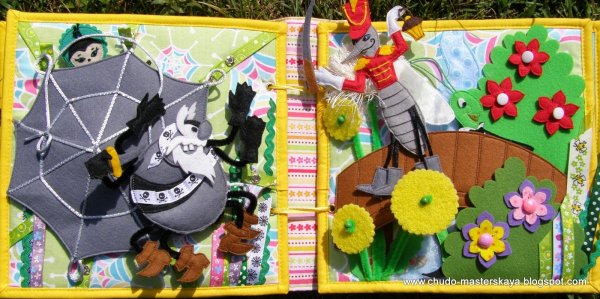 Книжка из фетра Муха Цокотуха